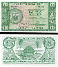 *1 Tala Samoa 1967 (2020) P16dCS UNC, oficiálny reprint - Kliknutím na obrázok zatvorte -